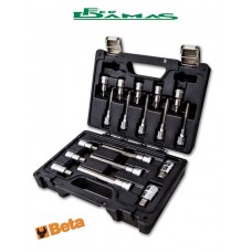 ASSORTIMENTO 1/2" 18 CHIAVI A BUSSOLA PER VITI A IMPRONTA ESAGONALE